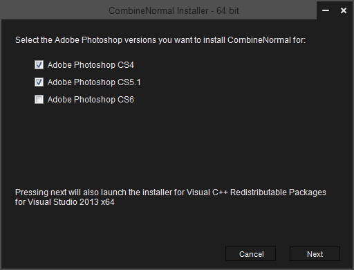 Installer screenshot