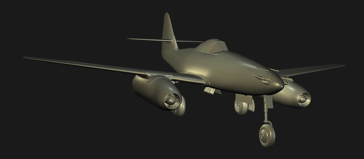 Messerschmitt ME262 - High Poly Render
