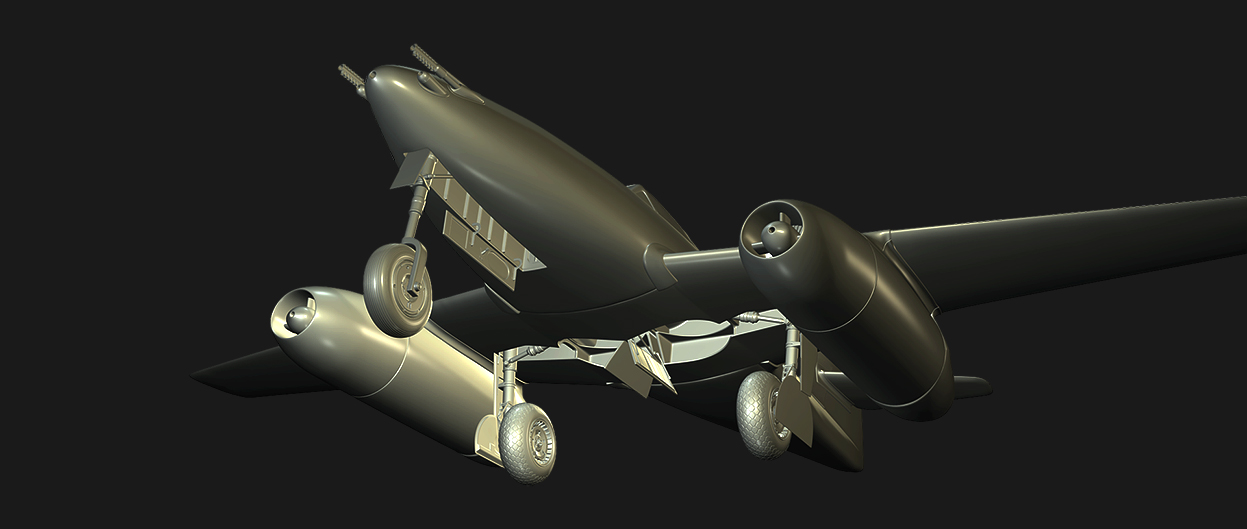 Messerschmitt ME262 - High Poly Render