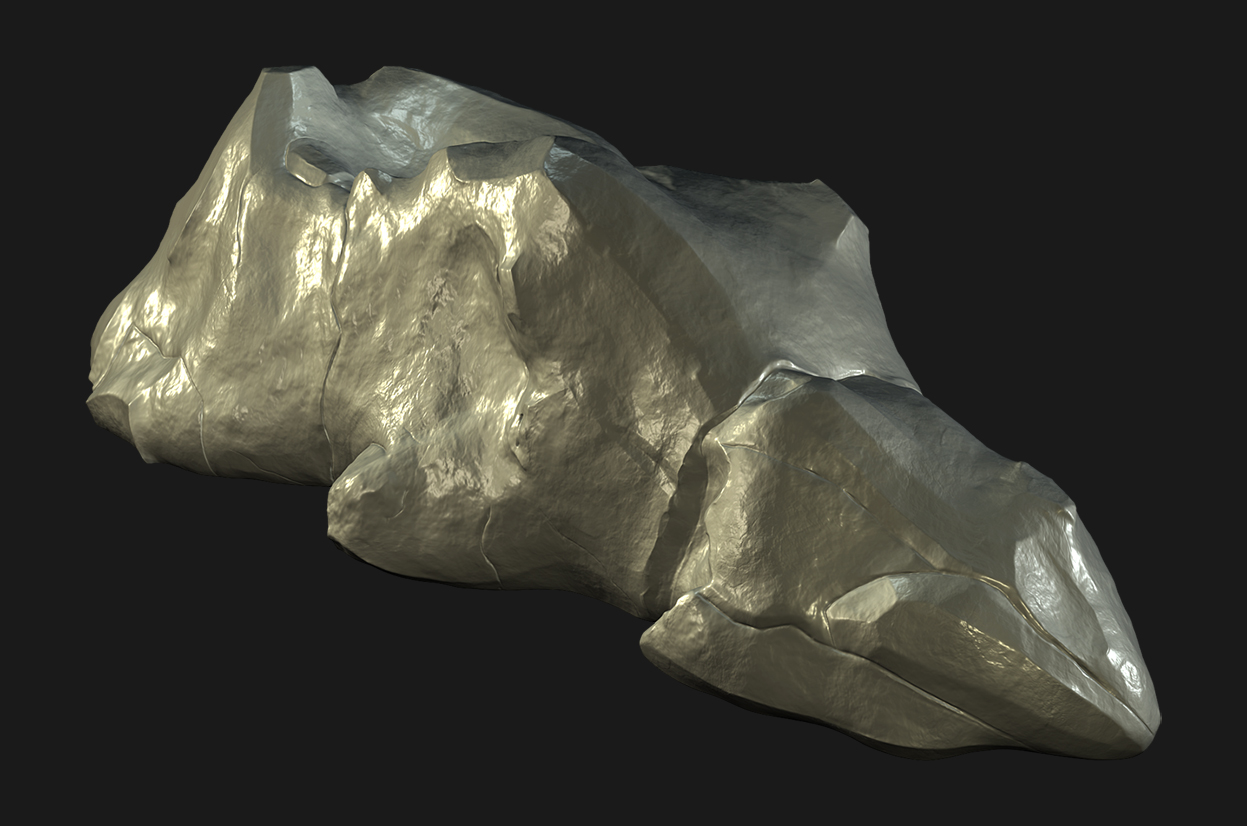 Rock - high poly render