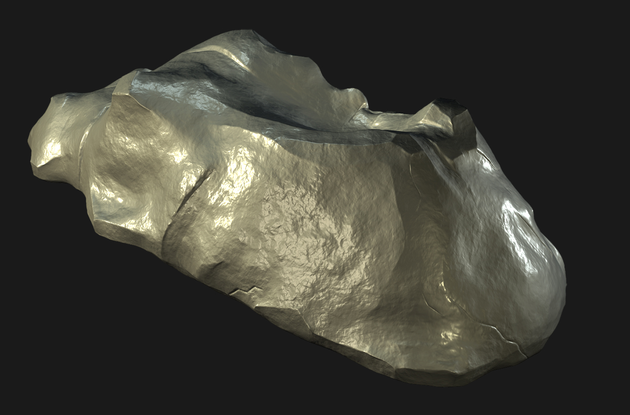 Rock - high poly render